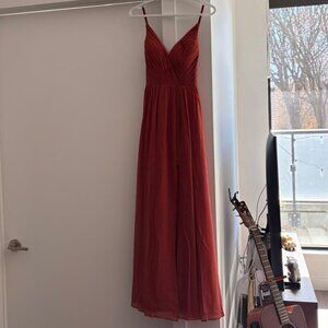 Azazie Gracie Dress with Matching Heels